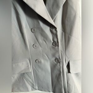 Grey button down blazer/vest Casual Corner size 11/12